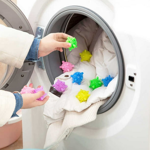 Pack de 20 bolas de lavandería reutilizables para lavadora. La bola de  lavandería hace que la ropa quede más limpia y evita que la ropa se enrede  y se