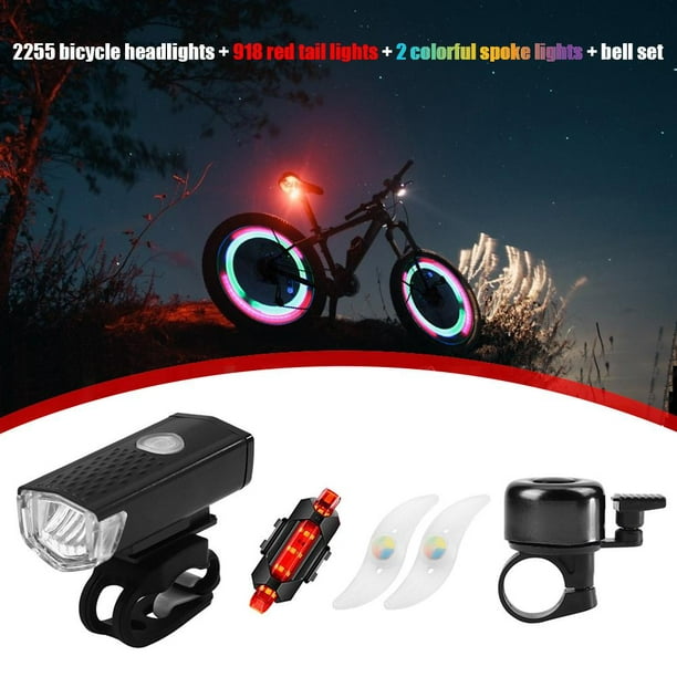 Juego de luces LED para rueda de bicicleta con batería para 100