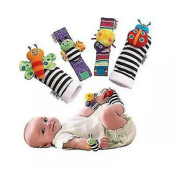 Buscadores de pies y sonajeros de muñeca para bebés Juguetes de