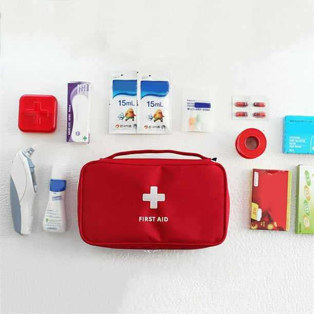 Kit de supervivencia de emergencia y kit de primeros auxilios (rojo)