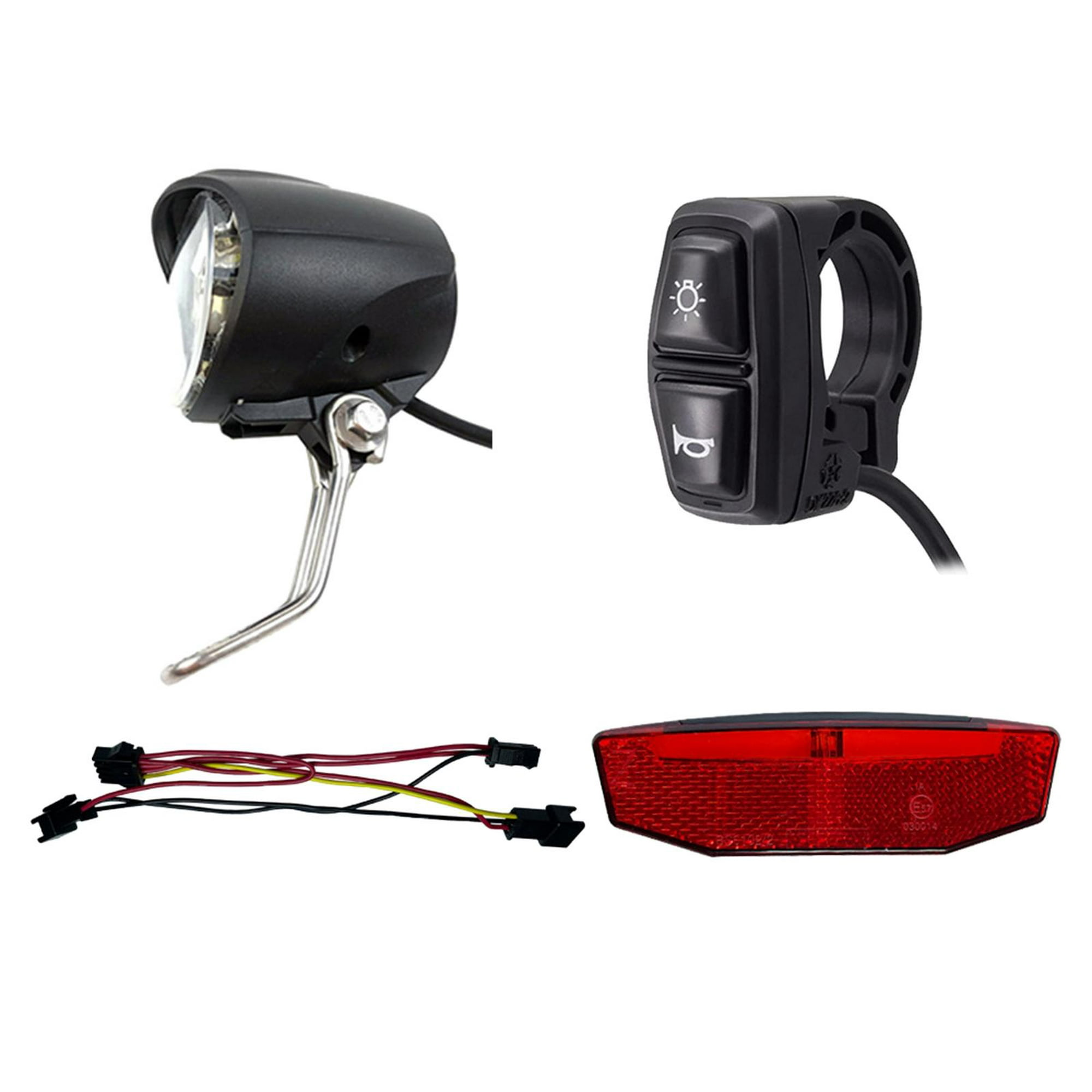 4 Uds. De luces traseras para patinete eléctrico M365 1S, lámpara de  advertencia trasera, rojo/negro Likrtyny Para estrenar