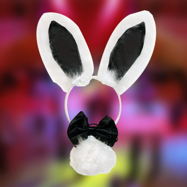 Conjunto de disfraz de de Pascua Disfraz Diadema Accesorios para la nariz  Reloj Disfraz de 5 piezas Hugo disfraz de conejo