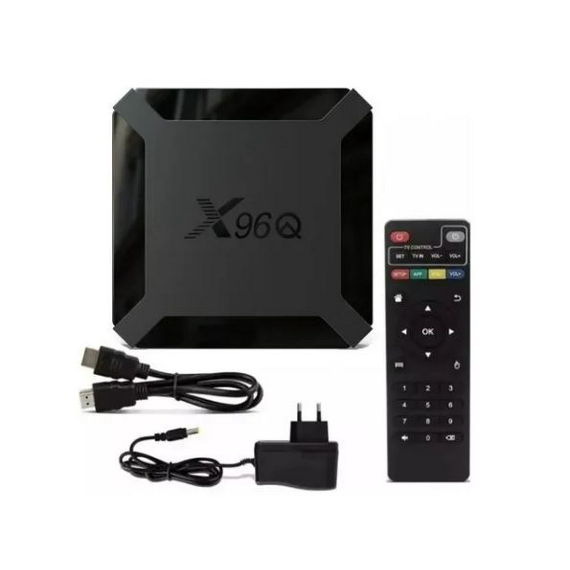 TV Box Convertidor Smart TV 4K con Android 10, Memoria RAM de 2GB,  Almacenamiento 16GB. Color Negro.