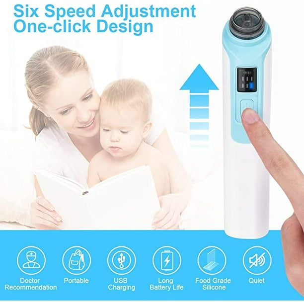 Aspirador Nasal Para Bebes Recien Nacido Electrico USB Con 6