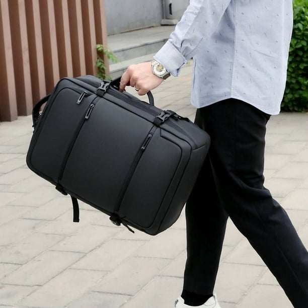 Mochila de lona negra de viaje, bolsa de hombro con alas de flota,  accesorios para mujer, Negro -, Computadora portátil
