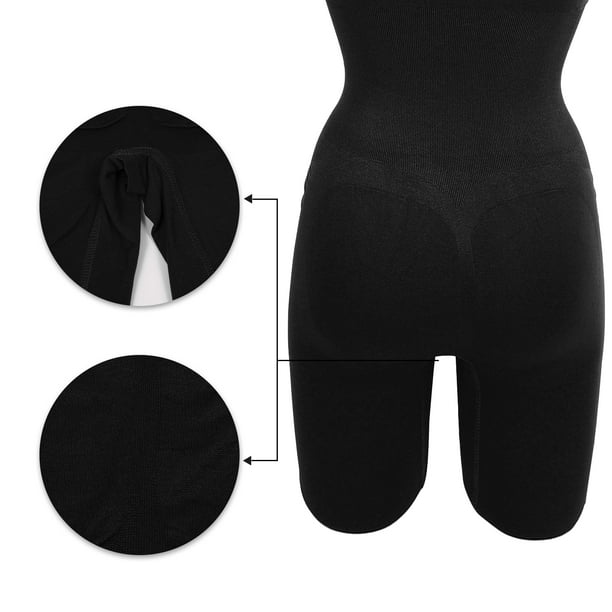 Fajas para mujer Control de barriga Busto completo Body Shaper Calzoncillos  Body Butt Black Talla XL Unique Bargains fajas-bodysuits