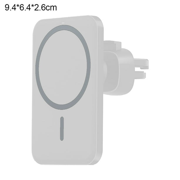 Soporte magnético, compatible con Magsafe iPhone12/13, con cargador carga  rápida inalámbrico Qi para coche. Función