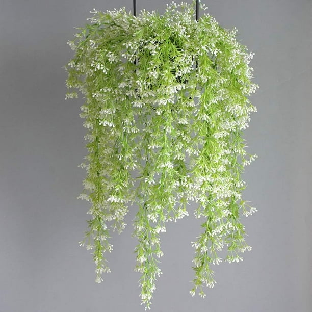 2 plantas colgantes artificiales de hiedra falsa para decoración de pared  hogar