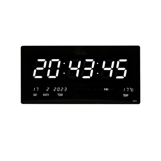 Reloj Calendario Digital De Pared