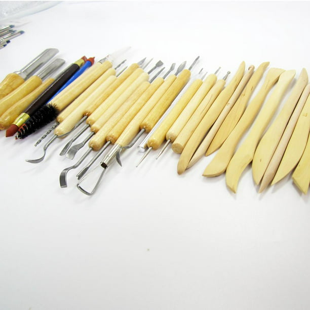 Kit de herramientas para esculpir arcilla, herramienta de tallado de  cerámica, modelado de polímero, suministros de bricolaje para  principiantes, profesionales