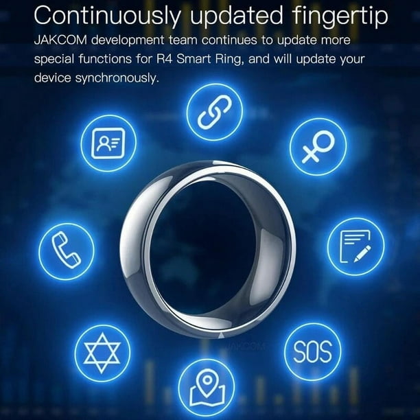 Anillo Inteligente Smart Ring Ximxi Funcionalidad Key Azul Chip 7