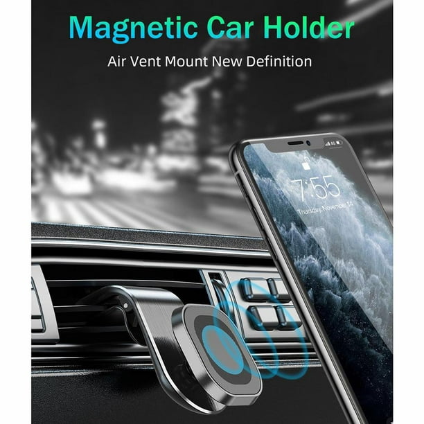 Soporte de movil para coche magnetico-iman universal - Música y Deportes