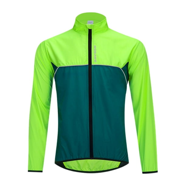 Chaqueta cortavientos para hombre, chaqueta para correr, resistente al  viento, reflectante, para ciclismo, ciclismo, ligera, transpirable