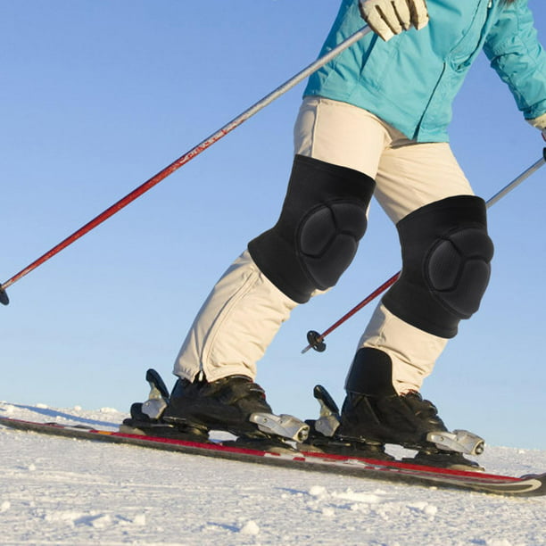 Esponja gruesa 1 par de rodilleras Snowboard Cojín de rodillas Funda  protectora Negro L Macarena Rodilleras