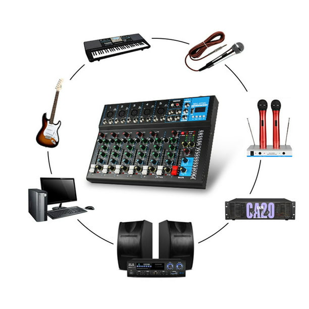 Mezcla de sonido Interfaz de sonido USB Controla de licencia de sonido MP3  profesion portátil premium digital para conciertos Grabación en shamjiam