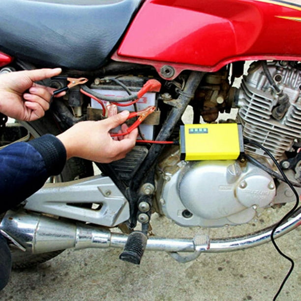 Comprar Cargador de batería para motocicleta y coche de EE. UU./UE,  dispositivo de carga de batería pequeña para Moto y coche de 12V 2A
