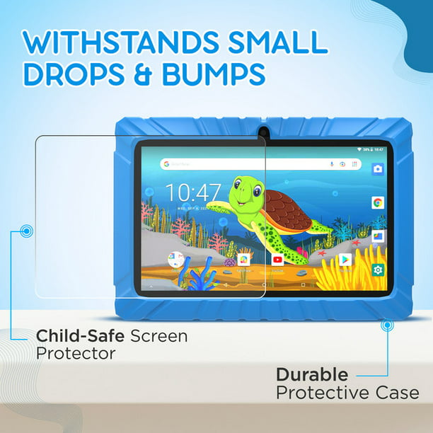 Tablet Contixo para niños V10, 7 pulgadas HD, para edades de 3-7 años,  control parental, sistema Android, modelo Contixo V10 Green