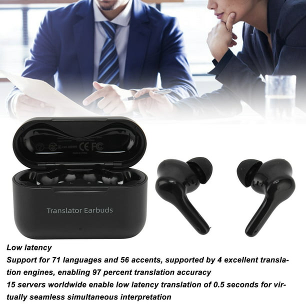 Auriculares con traductor de idiomas, auriculares con traducción M6,  auriculares con traductor de vo NikouMX