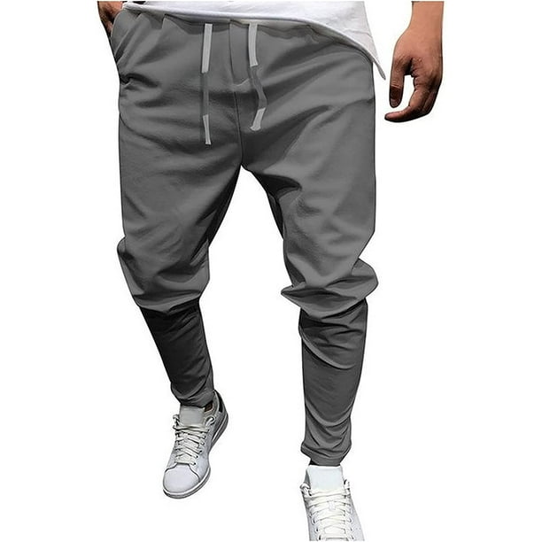 Pantalones Ajustados Delgados, Pantalones Casuales Para Hombre Ligeramente  Elásticos De Color Sólido Que Combinan Con Todo Para Negocios En Todas Las