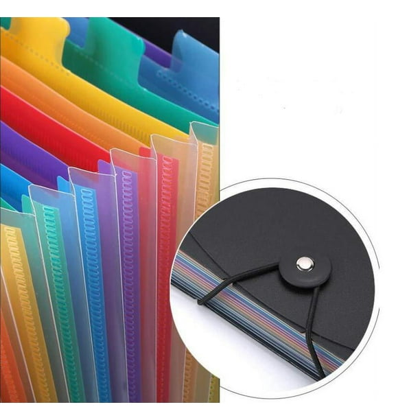 Carpeta organizadora de documentos de plástico de alta calidad, expansión  de 3.5 pulgadas, tamaño de carta A4 para organización de oficina en casa