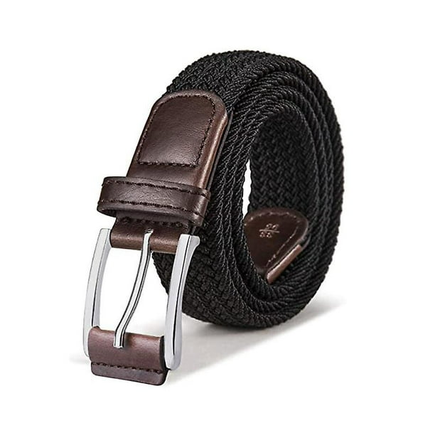 Cinturón de lona con hebilla para hombre, cinturón elástico tejido para  mujer, cinturón táctico para exteriores
