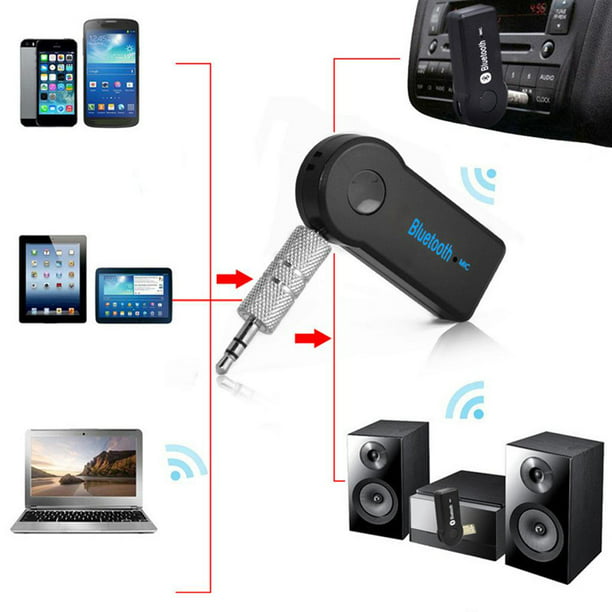 TECNO SHOP - ADAPTADOR BLUETOOTH PARA AUTO. DESCRIPCIÓN: 2 Adaptador  Receptor Bluetooth Música Estéreo Para Coche Compatible con la mayoría de  los smartphones y sistemas de audio Bluetooth electrónica, ideal para el
