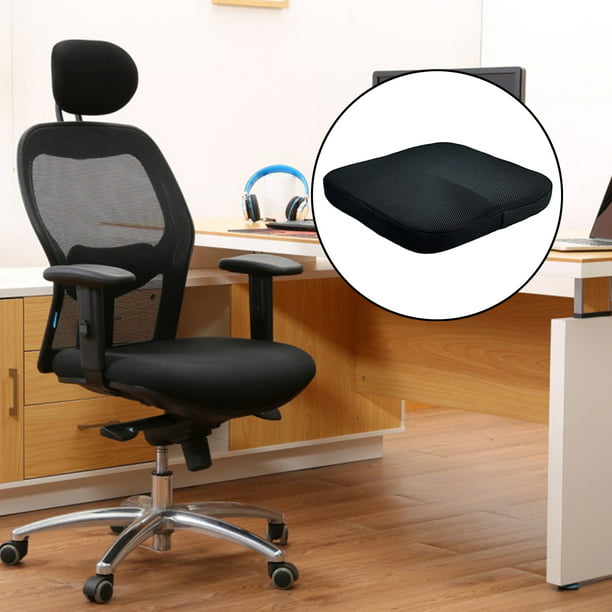 Cojín para silla de oficina, cojín para silla de escritorio para sentarse  por mucho tiempo, cojín de asiento extra grande unido para silla de oficina