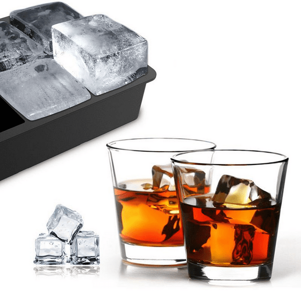 2 Paquetes de Molde de hielo Bandeja de cubos Barra de whisky Mold de  Calavera