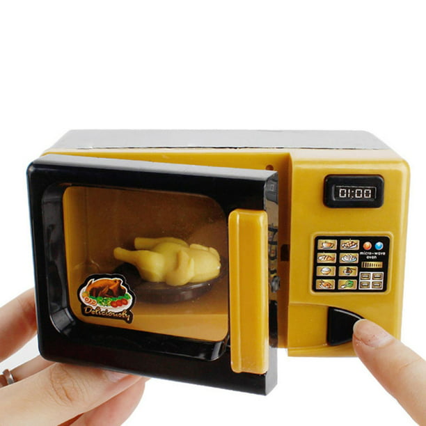 cocina Mini horno de simulación microondas simulan jugar en hogar pequeño  aparato de cocina juguetes educativos regalos para niñas Baoblaze Horno de