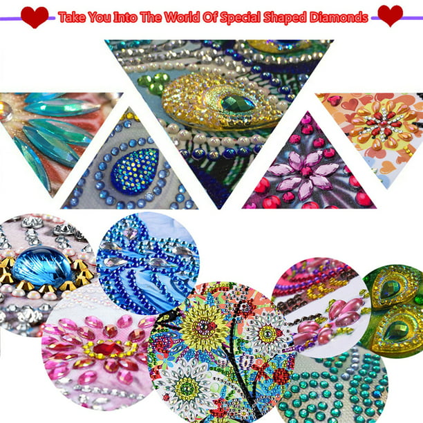 Cuadros Decorativos DIY Diamond Art Cards Art Craft Birthday 5D Diamond  Painting Kits (6) Wdftyju embutido en tela