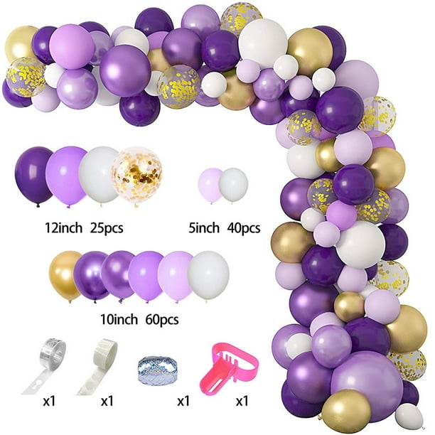 Kit de guirnalda globos metálicos de colores - Decoración con globos