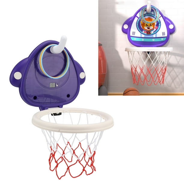 Aro de baloncesto interior - Aro de baloncesto mini para puerta con  marcador electrónico, 4 pelotas y bomba de aire, regalos de baloncesto para  niños