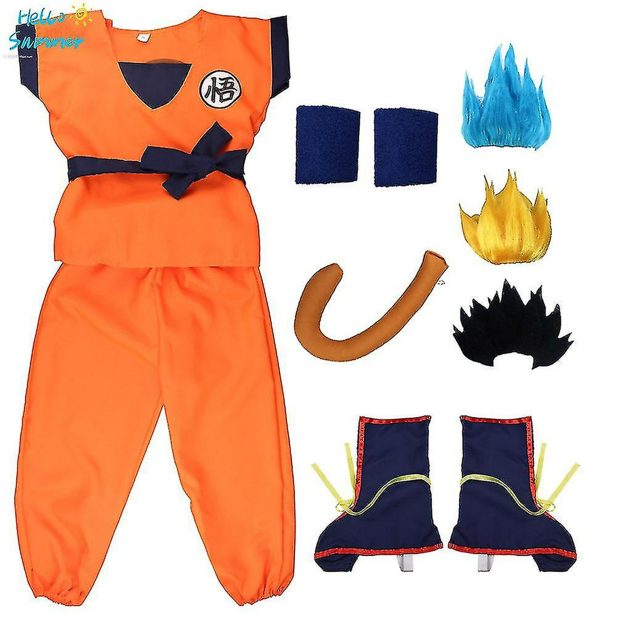  Disfraz de Dragon Ball Z Goku para niños, disfraz de Halloween  de Goku de anime para niños, traje de Dragon Ball Z 2T : Ropa, Zapatos y  Joyería