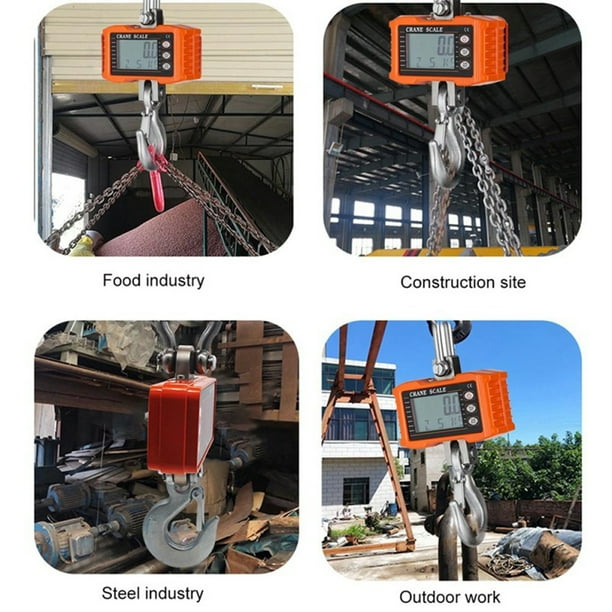 Digital Hanging Scale 1000kg/ 2204lbs Portable Heavy Duty Crane