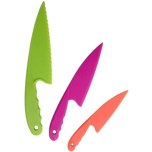 NTGRTY Juego de cuchillos infantiles de 5 piezas, cuchillo de cocina para  niños, cuchillo de cortar para niños pequeños, incluye cortador de ondas,  pelador : : Hogar y cocina