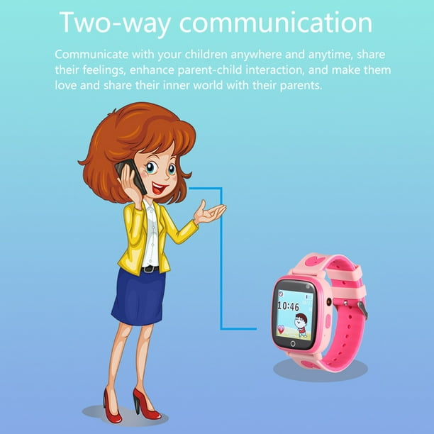 Reloj inteligente GPS con localizador para niños Way Kids Rosa