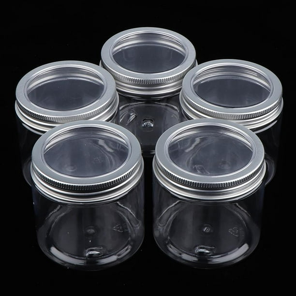 12 recipientes de muestra de plástico transparente vacíos con tapas de 15  gramos de tamaño cosmético Azul B jinwen Envases de rosca