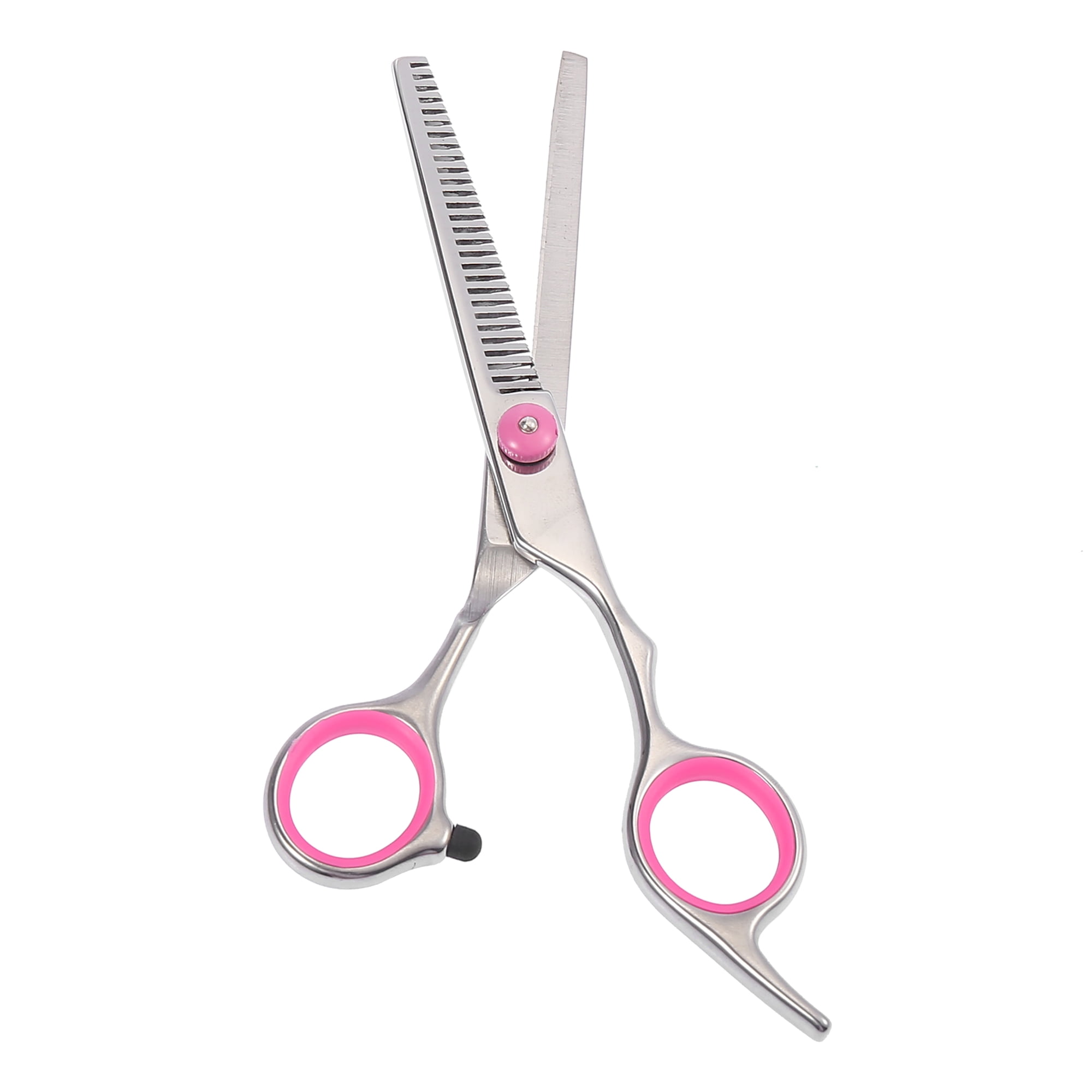 Unique Bargains 6.5 Stainless Steel Thinning Scissors Shear Barbers Salon Hairdresser Hair Cutting Black Silver Tone