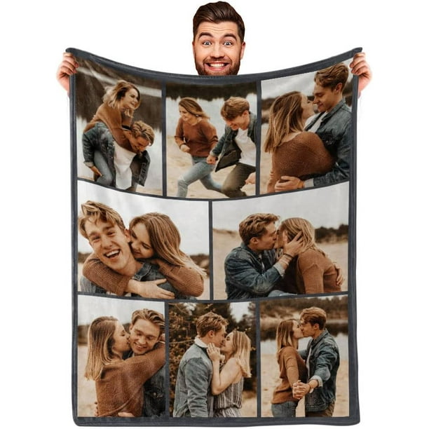 Regalos para hombre para Navidad regalos de cumpleaños personalizados para  hombres mantas personalizadas con fotos mantas de fotos personalizadas –  Yaxa Costa Rica