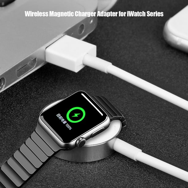Cargador de reloj para Apple Watch, 1.0 ft/1 pie corto iWatch USB  inalámbrico magnético cable de carga portátil compatible con Apple Watch  Series