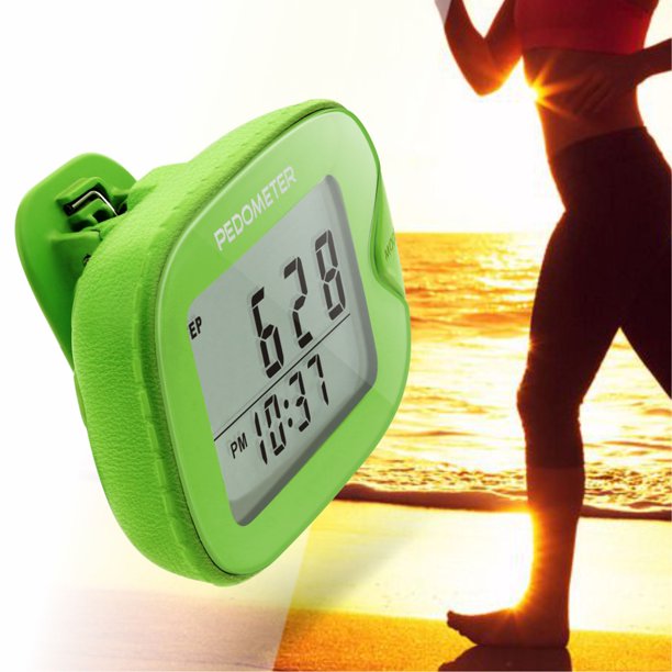 Contador de pasos Irfora CR-873 LCD Podómetro para caminar Contador de pasos  multifuncional con clip Distancia de pasos Rastreador de calorías para  fitness Walking Step Gimnasio Calorías Deportes al a Irfora Contador