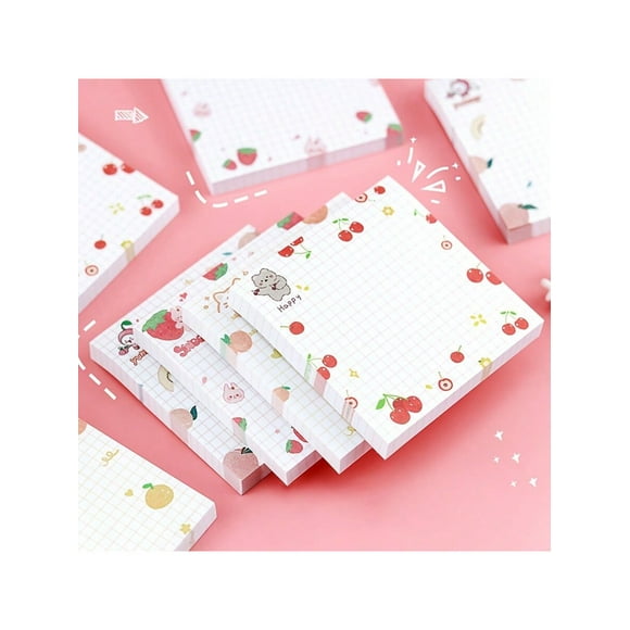 80sheets cute fruit sticky note cute sticky memo pad