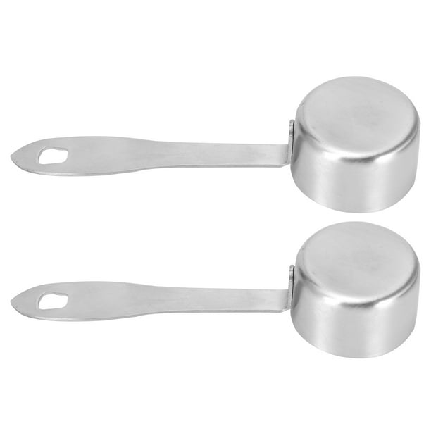 SIPLIV Cucharas medidoras de cocina de acero inoxidable con regla de  medición y batidor de huevos, 1 cucharada a 1/8 cucharadita cuchara  medidora para