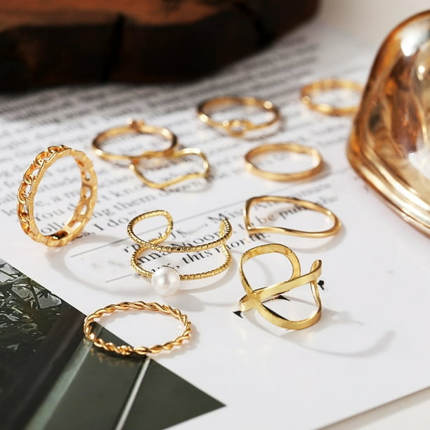 La mujer Accesorios de moda bohemia de la cadena de oro conjunto de los  anillos de bisutería - China La moda de joyería y anillos precio