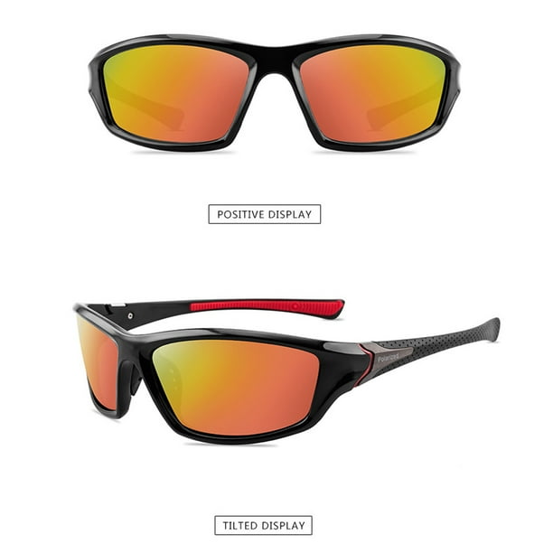 de sol polarizadas Hombre conduciendo golf 400 - Lente roja con montura  negra Sunnimix Gafas de ciclismo para hombre