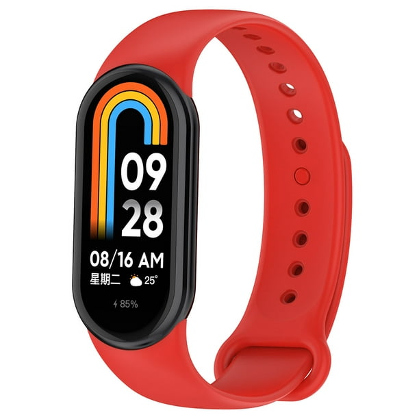 Reloj inteligente pulsera correa de silicona para Xiaomi Mi Band 8 Smart  Band (rojo) Ndcxsfigh Para estrenar