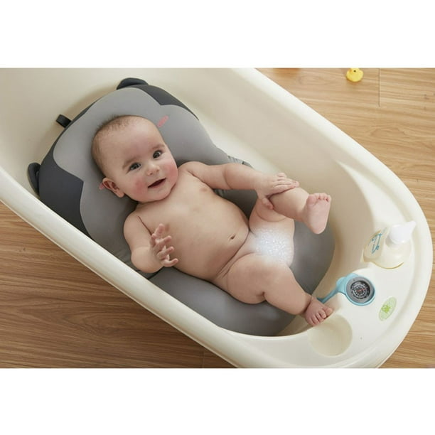Cojín de baño para bebé, bañera recién nacido, antideslizante, tapete para  bañera de bebé, almohadilla para bañera de bebé recién nacido, asiento de