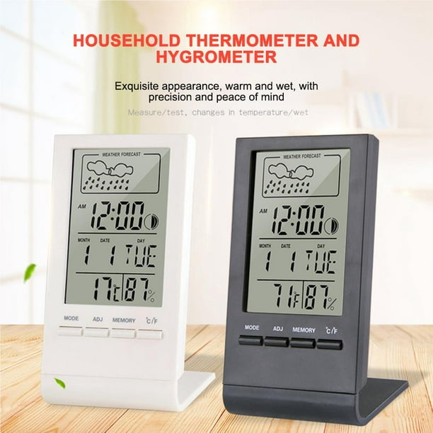 Termómetro digital higrómetro temperatura humedad medidor digital