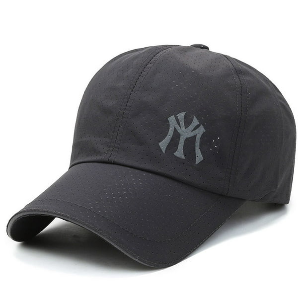 Gorra de béisbol de secado rápido a la moda, gorra negra para