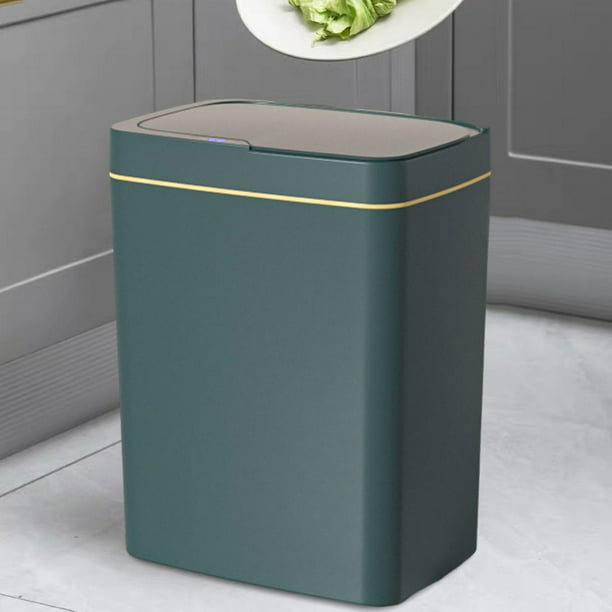 Cubo de basura automático de gran capacidad, cubo de basura con tapa, cubo  de basura para baño, hogar, cocina, dormitorio Sunnimix Bote de basura  inteligente
